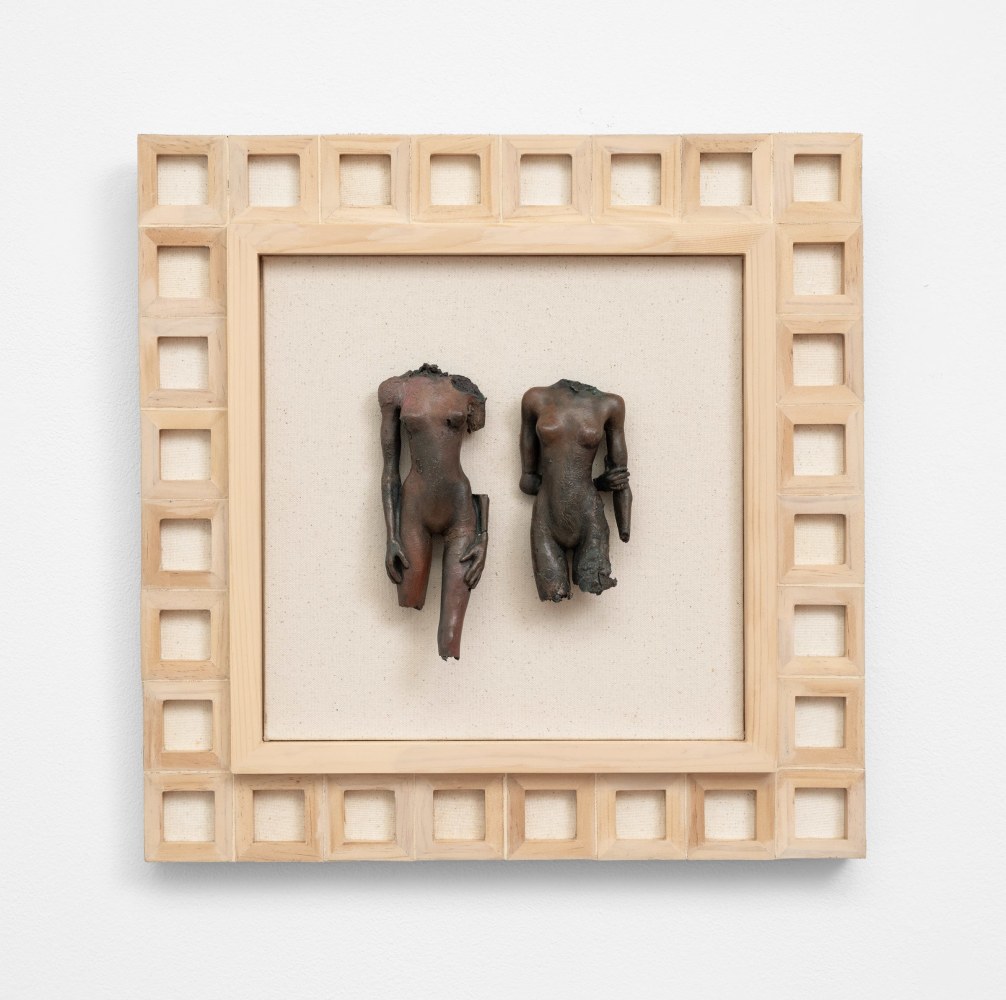 Cecilia Z. Miguez (b. 1955) Bronze Gesture 4, 2025 bronze, wood, and canvas 16 x 16 x 2 1/2 inches; 40.6 x 40.6 x 5.1 centimeters LSFA# 16455