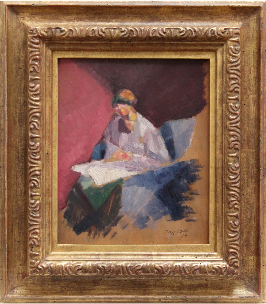 La Femme Bless&amp;eacute;e, 1914

oil on canvas

10 5/8 x 8 6/8 inches; 27 x 22 centimeters
