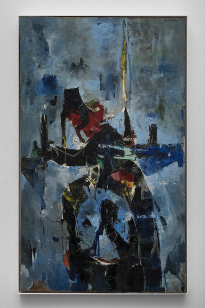 Sinking Bird, 1957, oil on canvas 50 1/2 x 30 inches;  128.3 x 76.2 centimeters LSFA# 14461