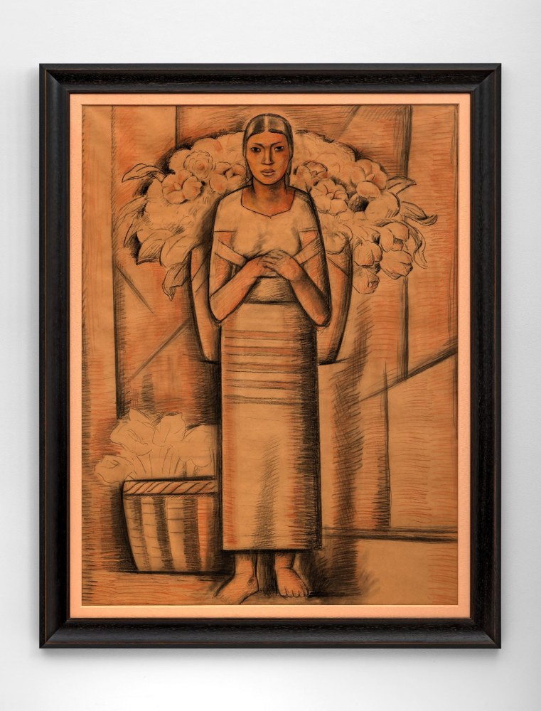 Alfredo Ramos Martinez (1871-1946)

Vendedora de Flores, c. 1932

Conte crayon on paper

57 1/2 x 43 1/4 inches; 146.1 x 109.9 centimeters

LSFA# 14957