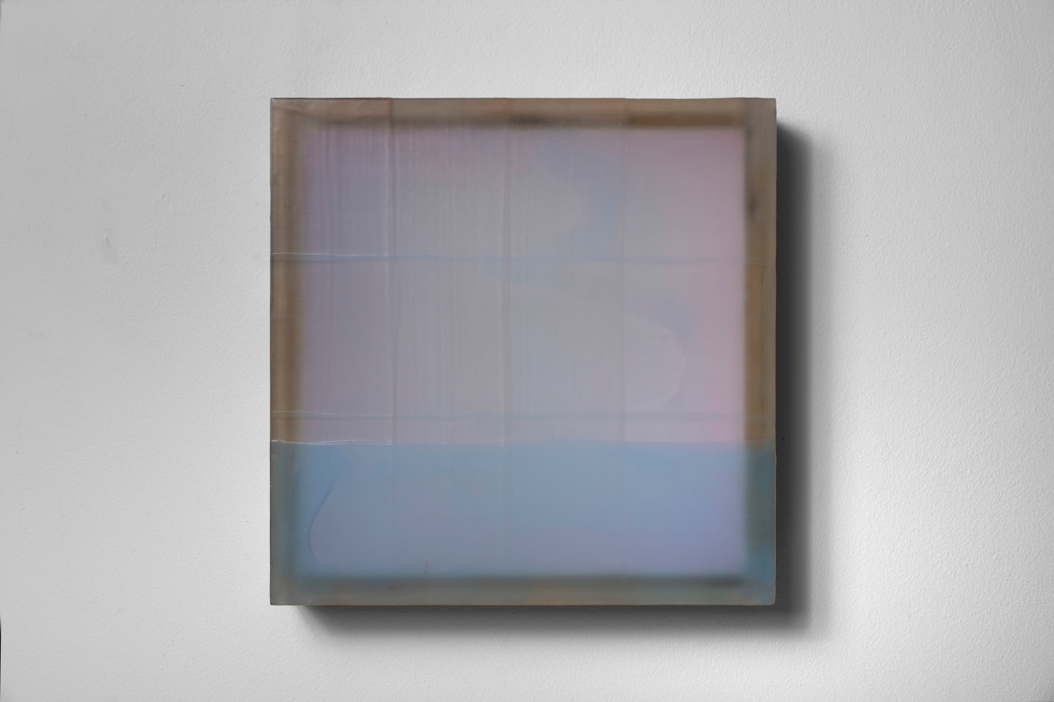 Non-Specific Pacific, 2003, Plexiglas, pigment, beeswax, acrylic 11 1/2 x 11 1/2 x 2 5/8 inches;  29.21 x 29.21 x 6.6802 centimeters LSFA# 13737