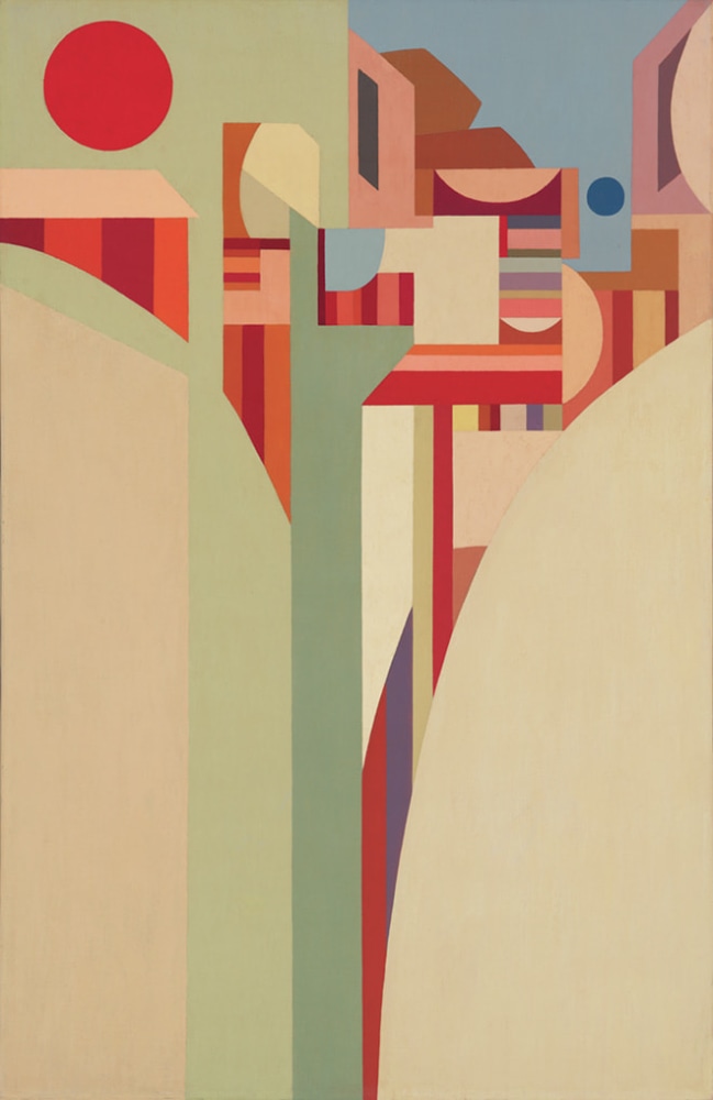 Red Sun/ Blue Moon, 1954

oil on canvas

41 x 26 inches; 104.2 x 66 centimeters