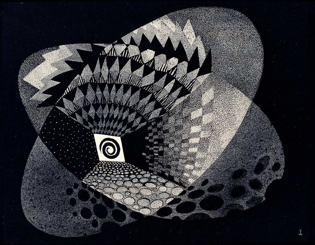 The Target, 1951 Ed. 31/35    lithograph on Strathmore Fiesta 17 1/2 x 21 3/4 inches;  44.5 x 55.2 centimeters LSFA# 12561