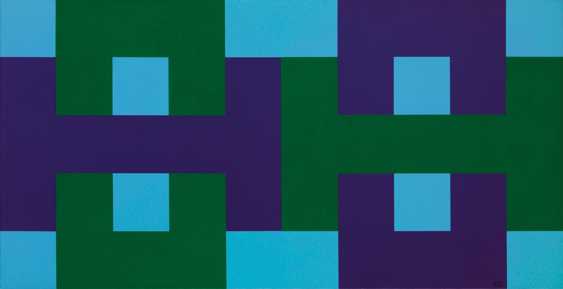 #43, 1965 oil on canvas 25 1/2 x 51 inches; 64.8 x 129.5 centimeters