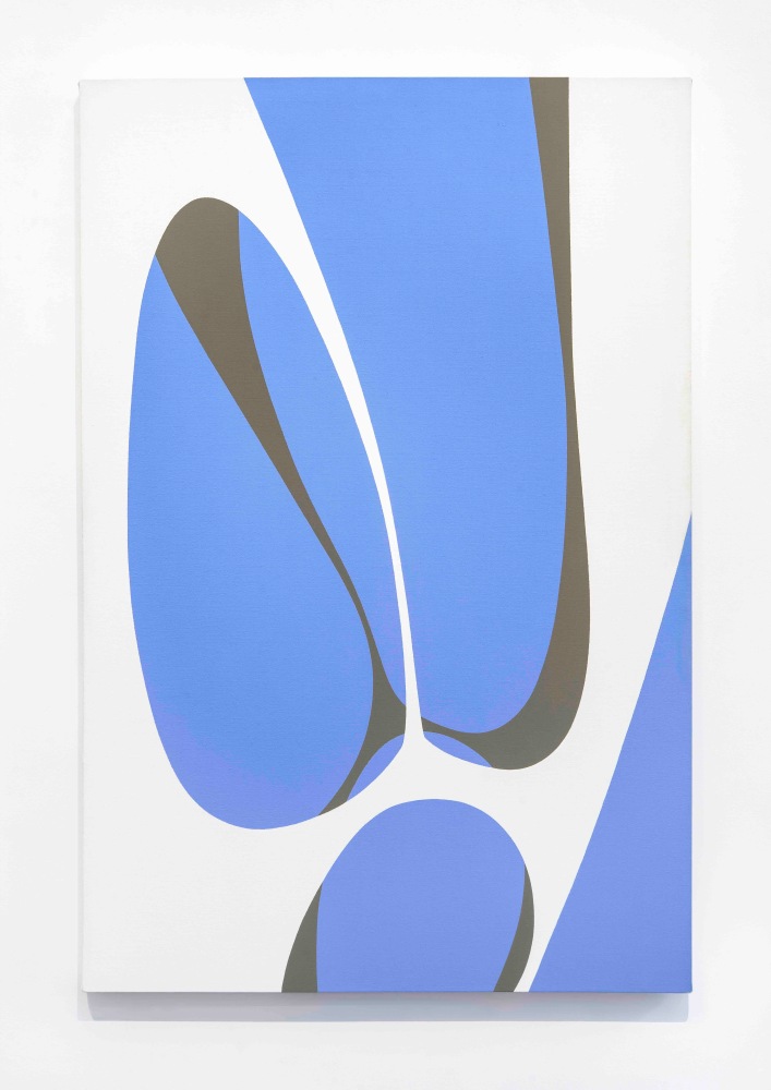 Forms in Space, 1971, acrylic on canvas 40 x 50 inches;  101.6 x 127 centimeters LSFA# 10270