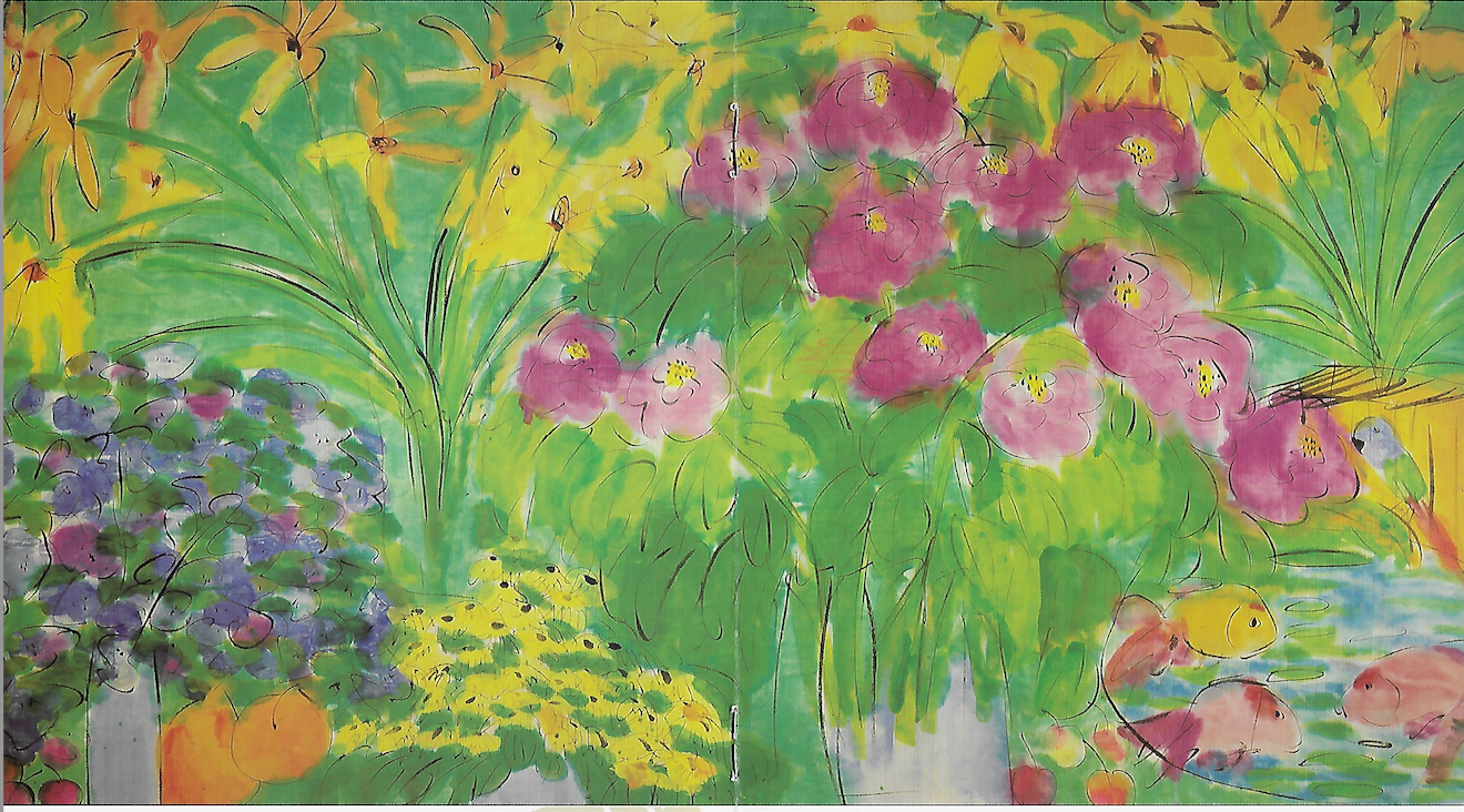 Flowers and Fishbowl

39 x 70 1/2 inches