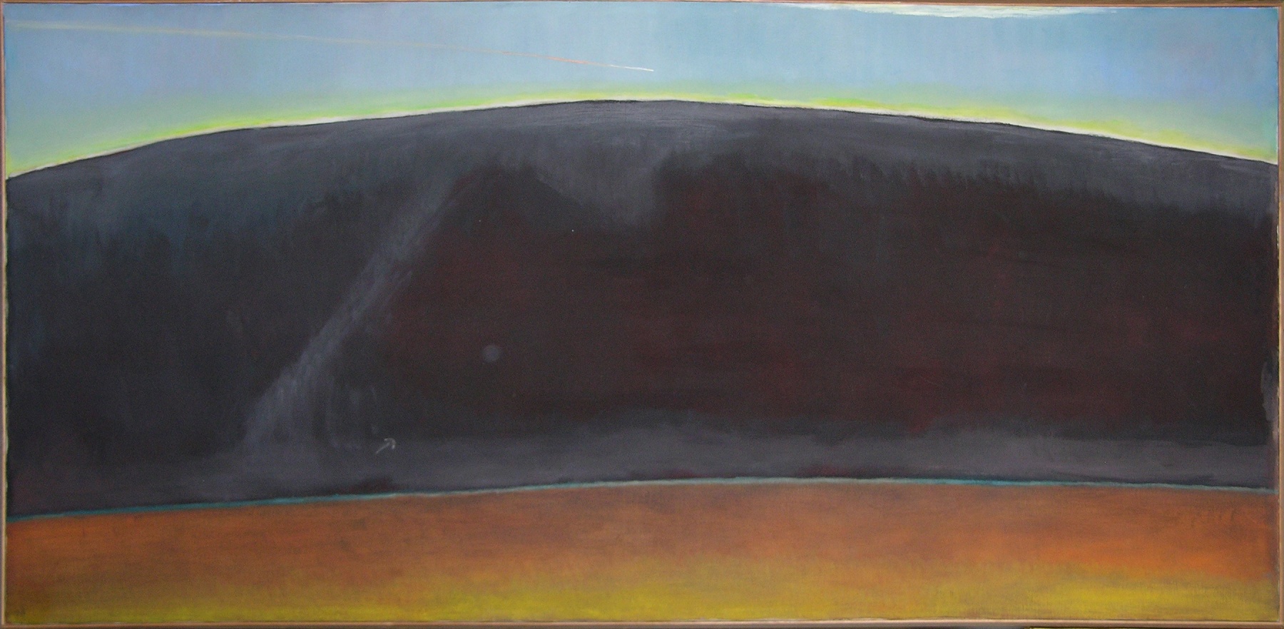 Dark Mountain, 1976 oil on canvas 40 x 80 inches;  101.6 x 127 centimeters LSFA# 13297