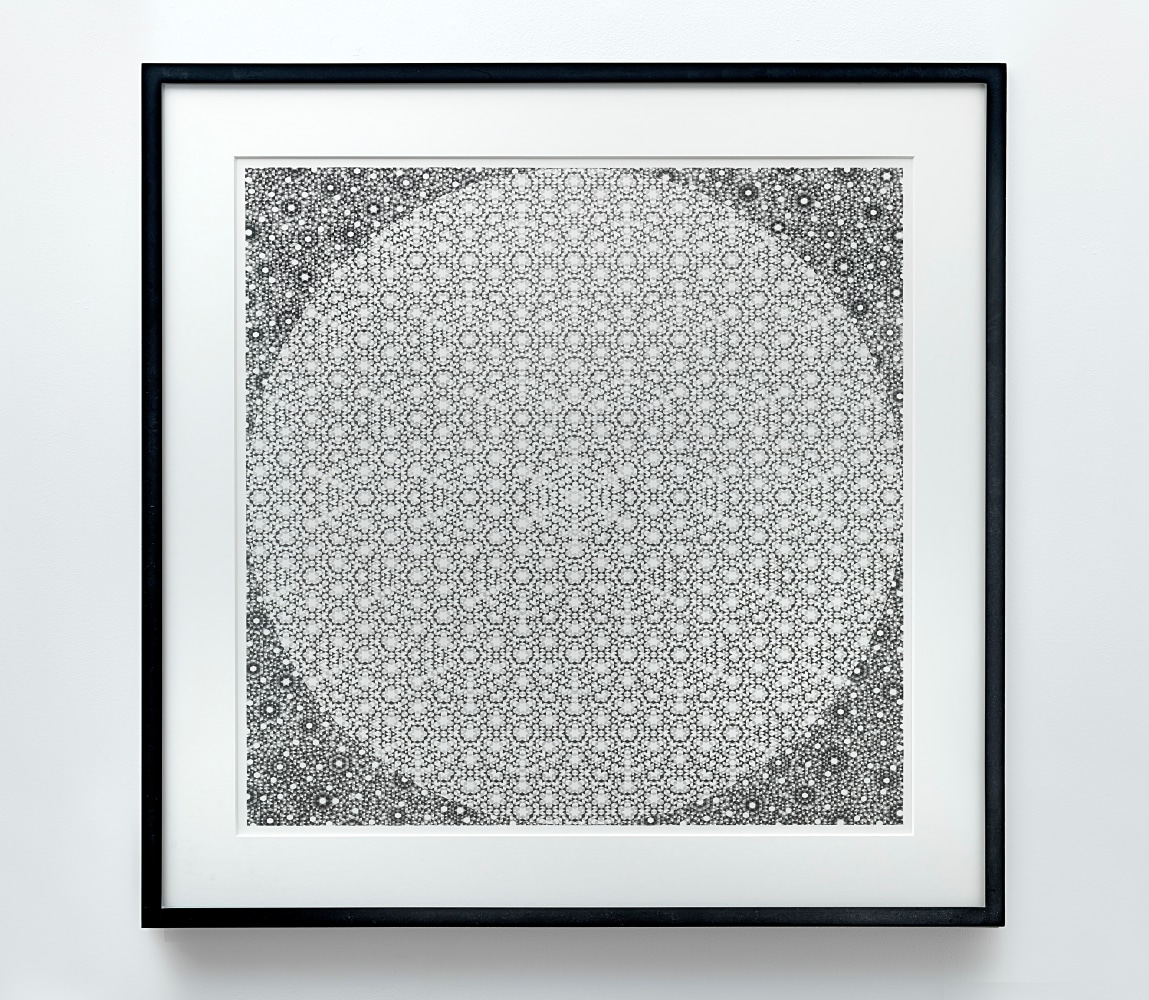 Eric Beltz (b. 1975) Twenty-five Inch Sun, 2019  graphite on Bristol 27 x 27 inches;  68.6 x 68.6 centimeters LSFA# 15303