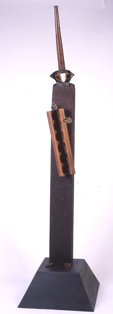 Flower Lady, 2002

wood, bronze and iron

78 x 23 x 20 inches; 198.2 x 58.4 x 50.8 centimeters
