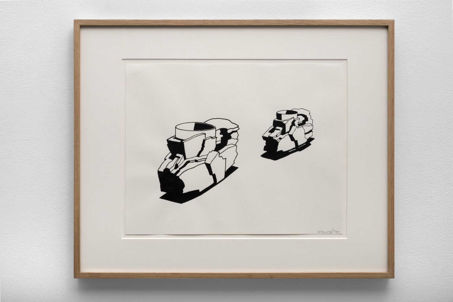 Two Rock Cups, 1970 ink on paper 11 x 14 inches; 27.9 x 35.6 centimeters LSFA# 15029