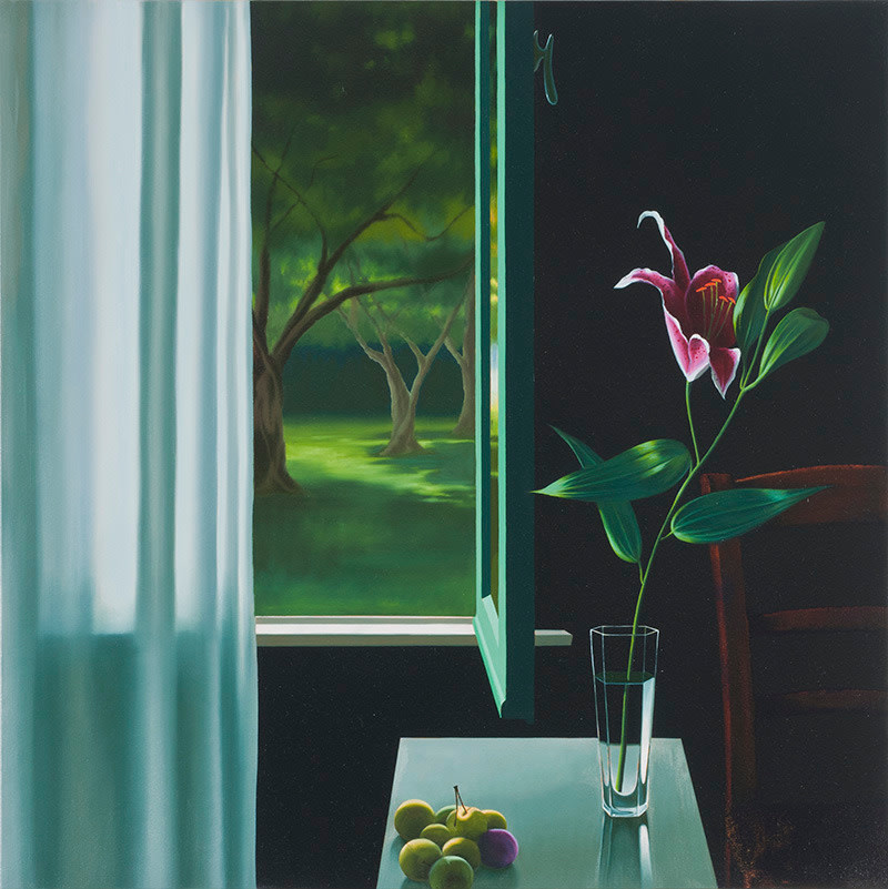 Untitled (Ruben Lily), 2011     oil on canvas 30 x 30 inches;  76.2 x 76.2 centimeters LSFA# 12375