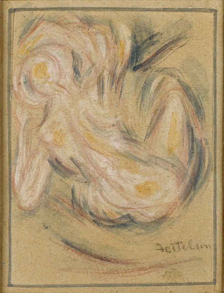 Figure (Kinetic Study), &amp;nbsp;c. 1917-1918

watercolor on carton

4 x 5 1/2 inches; 10.2 x 14 cm