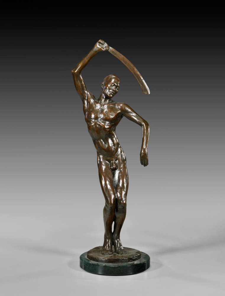 Richmond Barté  Stevedore, 1937  bronze  30 x 17 x 12 inches; 76.2 x 43.2 x 30.5 centimeters  LSFA# 12124