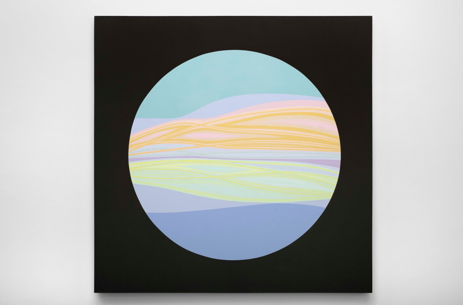 Planet #3, 1965, acrylic and enamel on canvas 60 x 60 inches;  152.4 x 152.4 centimeters LSFA# 01315