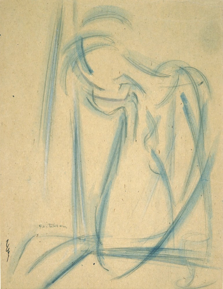 Female Figure seated at Table, circa 1920

Pencil and watercolor

11 x 8 inches&amp;nbsp; (27.9 x 20.3 cm)