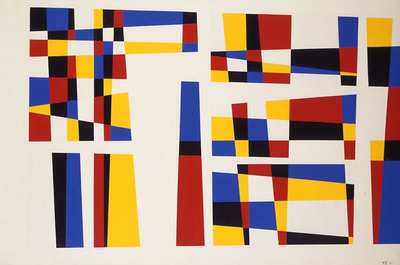 Untitled (Mondrian), 1957

oil on canvas

24 x 36 inches; 61 x 91.5 centimeters