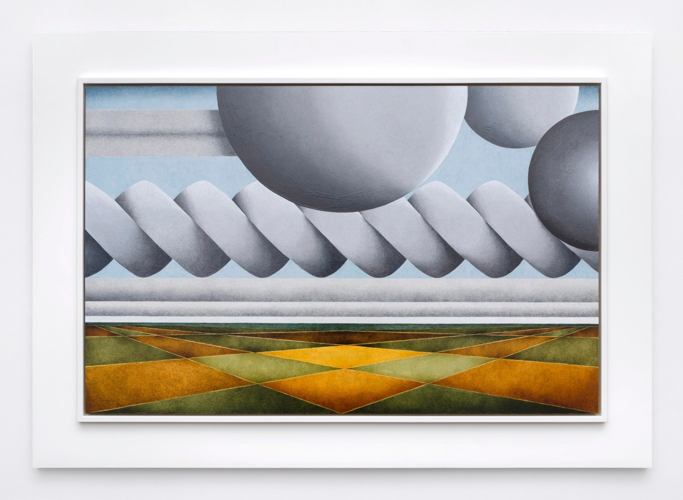 Mark Leonard (b. 1954) Constable Landscape I, March, 2012 gouache and synthetic resin on panel 21 x 33 inches; 53.3 x 83.8 centimeters LSFA# 13904