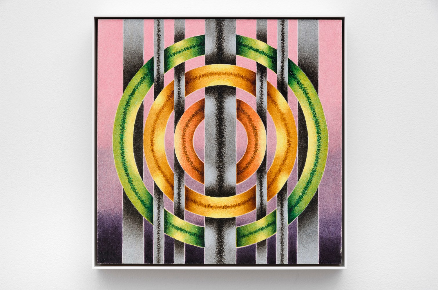 Circle #3, August, 2015, gouache and synthetic resin on panel 12 x 12 inches;  30.5 x 30.5 centimeters LSFA# 13922