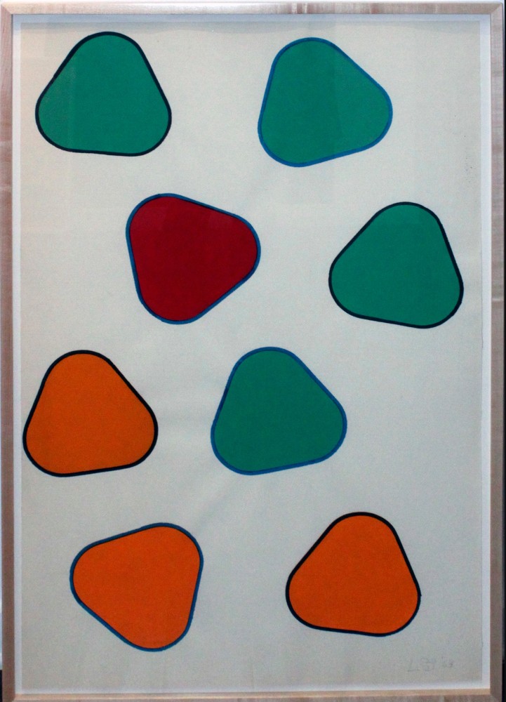 Untitled, 1967     paint and marker on Strathmore paper 38 x 25 inches;  96.5 x 63.5 centimeters LSFA# 13179