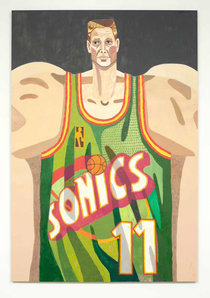 Julian Pace
Schrempf, 2022
Oil and acrylic on canvas
92h x 63w x 1.50d in
233.68h x 160.02w x 3.81d cm