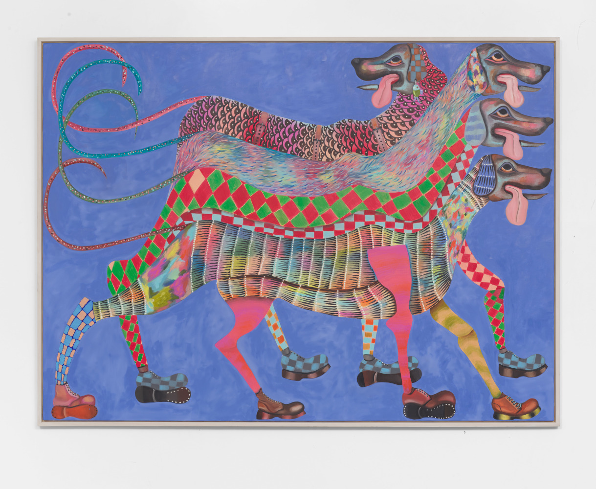 Krystof Strejc
Doggy Dogz, 2021
Oil on canvas
66.93h x 90.55w in
170h x 230w cm