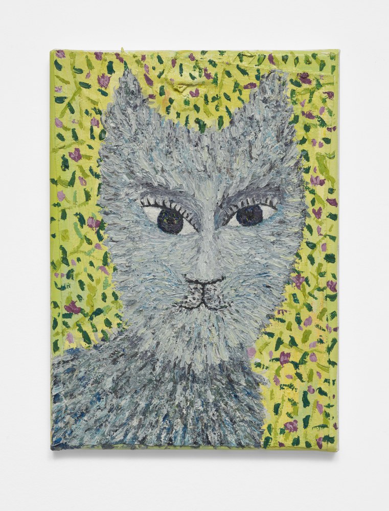 Mark Connolly
White cat, 2020
Oil and pastel on collaged canvas
12.60h x 9.45w in
32h x 24w cm