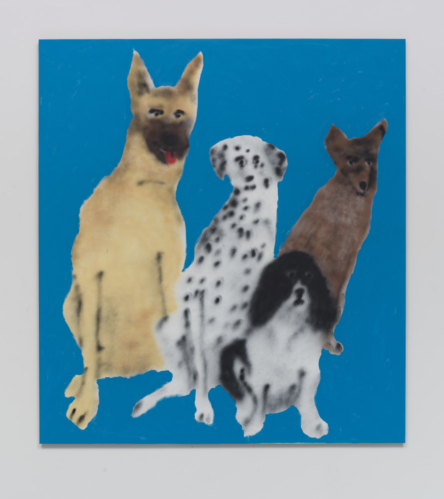 Ricardo Passaporte
Group of dogs I, 2020
Acrylic and spray paint on canvas
78.50h x 70.50w x 1.25d in
199.39h x 179.07w x 3.18d cm