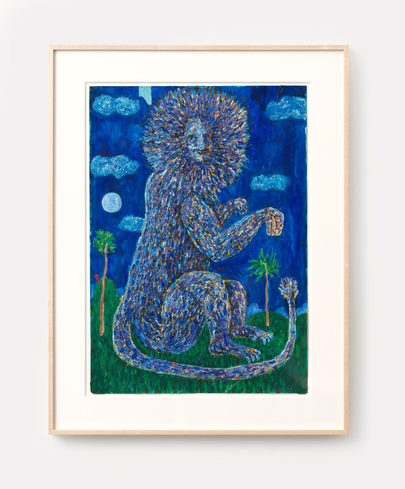 Mark Connolly
Lion, 2021
Oil and collage on paper
19.69h x 15.75w in
50h x 40w cm
