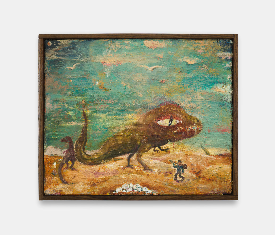 Peter Burns
Terror Lizard, 2023
Oil on canvas
10h x 12w in
25.40h x 30.48w x 1.91d cm