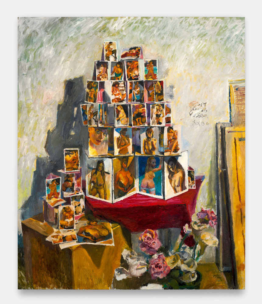 Jesse Edwards
Untitled (Card House #3), 2016
Oil on linen
72h x 60w x 1.50d in
182.88h x 152.40w x 3.81d cm