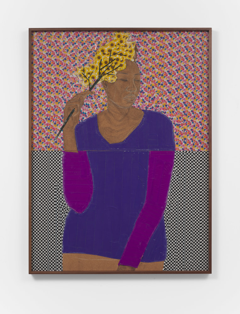 Serge Attukwei Clottey
Yvonne Nelson, 2020-2021
Oil paint, duct tape on cork board
50h x 37w in
127h x 93.98w cm