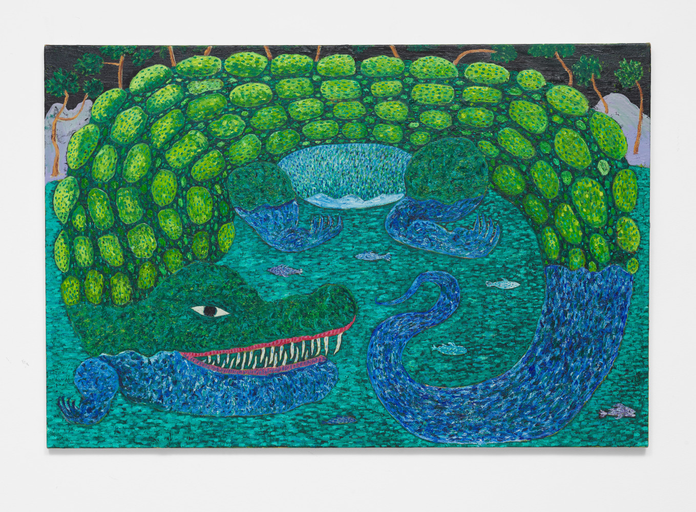 Mark Connolly
Crocodile, 2020
Oil on canvas
40.16h x 59.84w in
102h x 152w x 1.78d cm