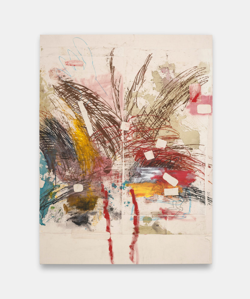 Douglas Knesse
RED RARI, 2024
Acrylic, oil pastel and spray, canvas
74h x 55.50w x 1.25d in
187.96h x 140.97w x 3.18d cm