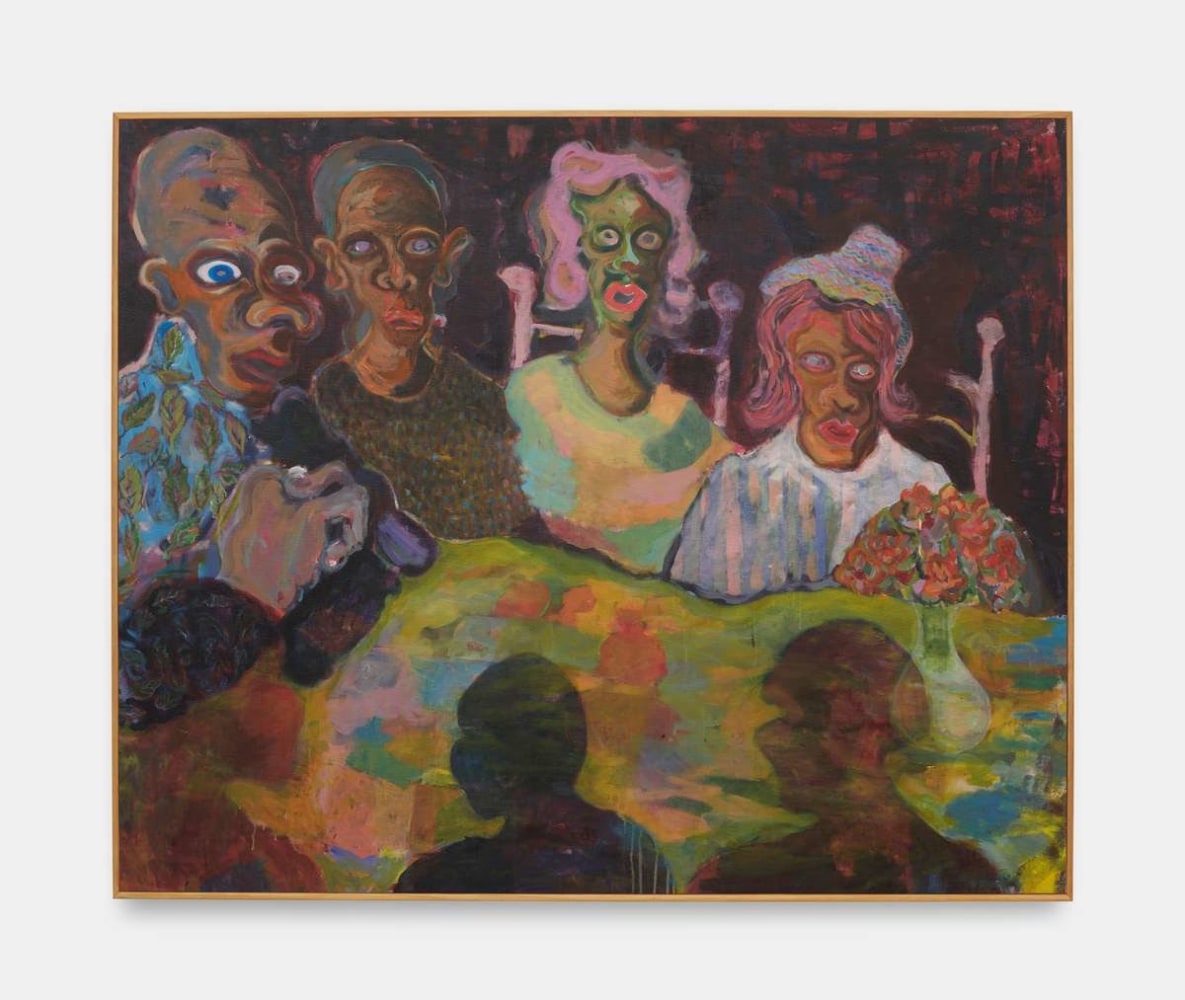 Sky Salanje
The Dinner, 2018
Acrylic on canvas
66.00h x 54.00w x 1.50d in
167.64h x 137.16w x 3.81d cm