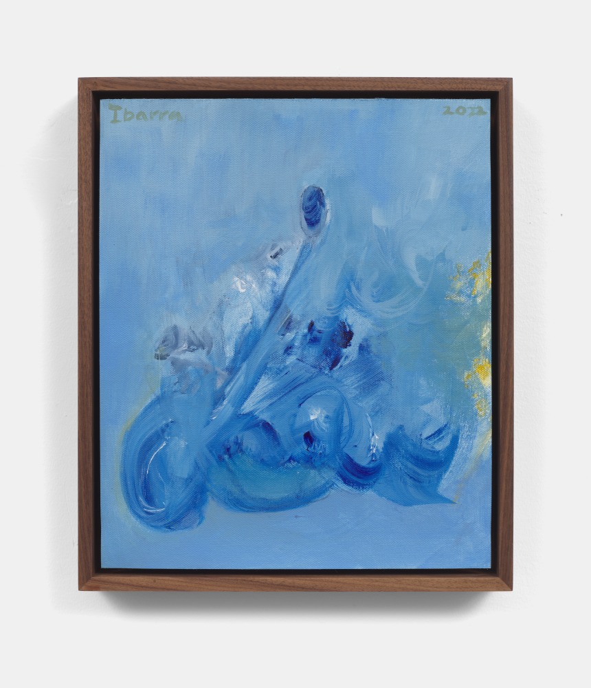 Elizabeth Ibarra
Untitled (Blue Planet Blue Figure), 2022
Acrylic on unstretched canvas sheet
12h x 10w in
30.48h x 25.40w cm
Unique