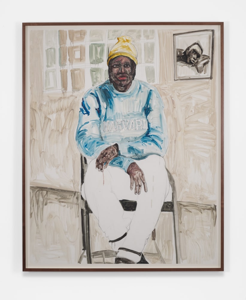 Serge Attukwei Clottey
Nelson, 2020
Oil on paper
60h x 48w in
152.40h x 121.92w cm