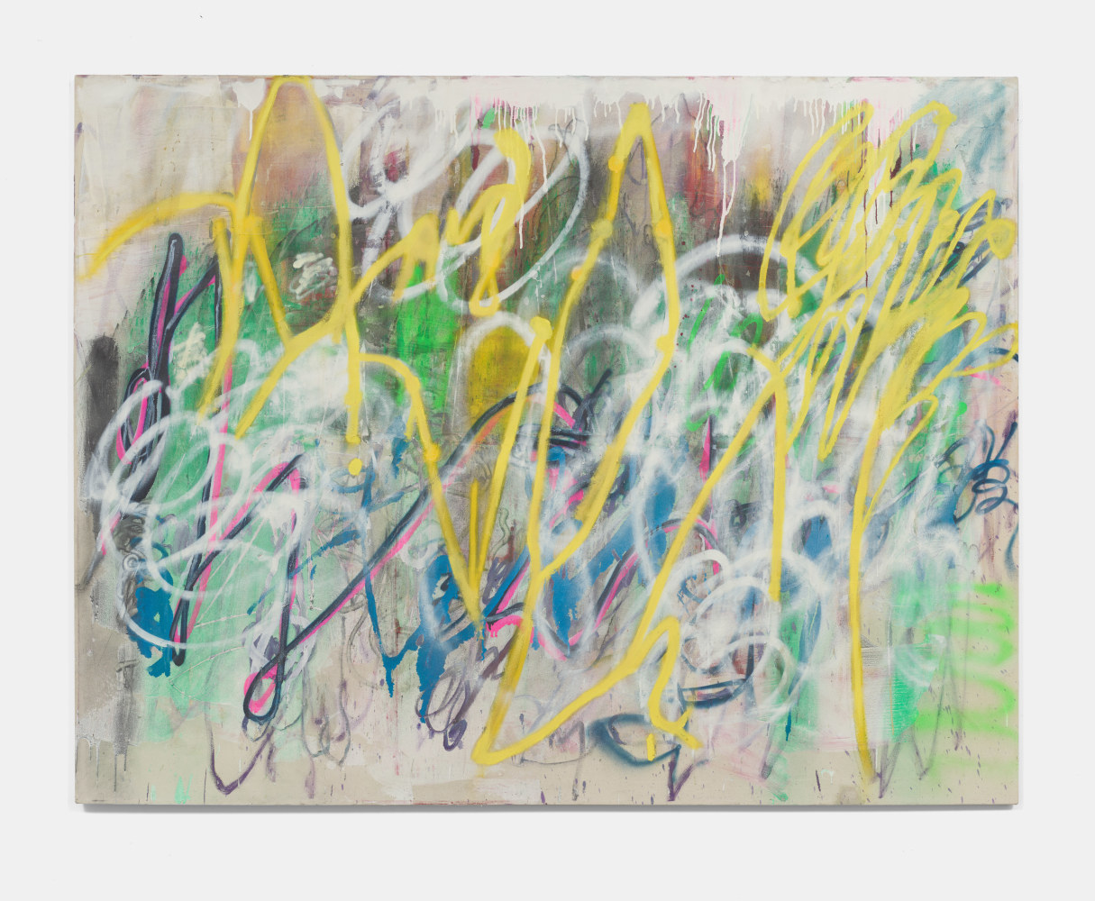 Jan-Henri Booyens
Meglomaniac mind control, 2021
Oil Paint and Montana spray paint on canvas
67h x 86.75w x 1.63d in
170.18h x 220.35w x 4.13d cm