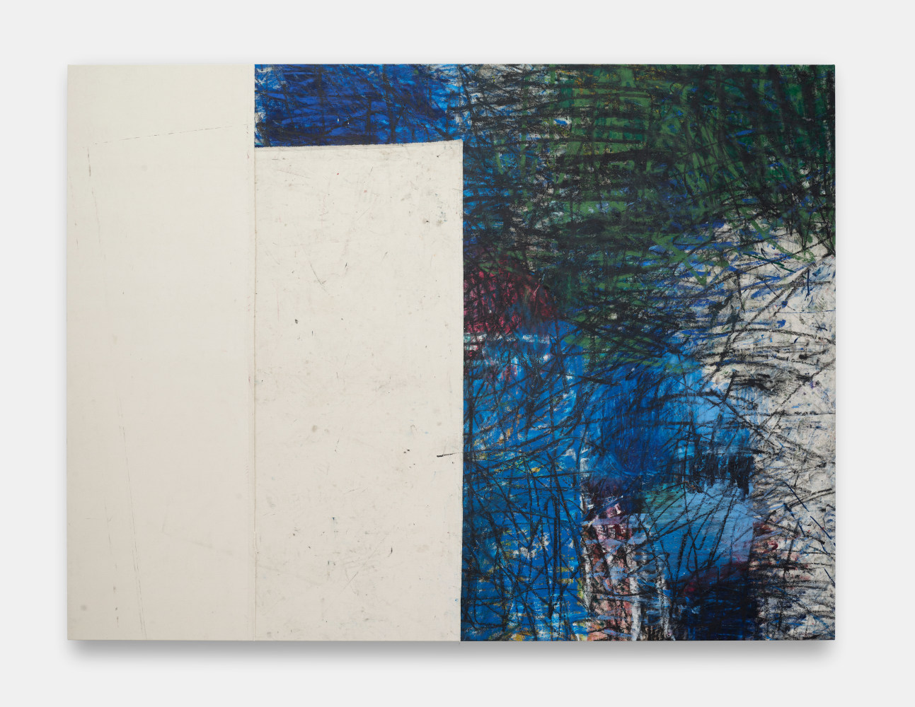 Dan&amp;eacute; Estes
Untitled IV, 2023
Oil, thread and earth on canvas
87h x 116w x 1.50d in
220.98h x 294.64w x 3.81d cm