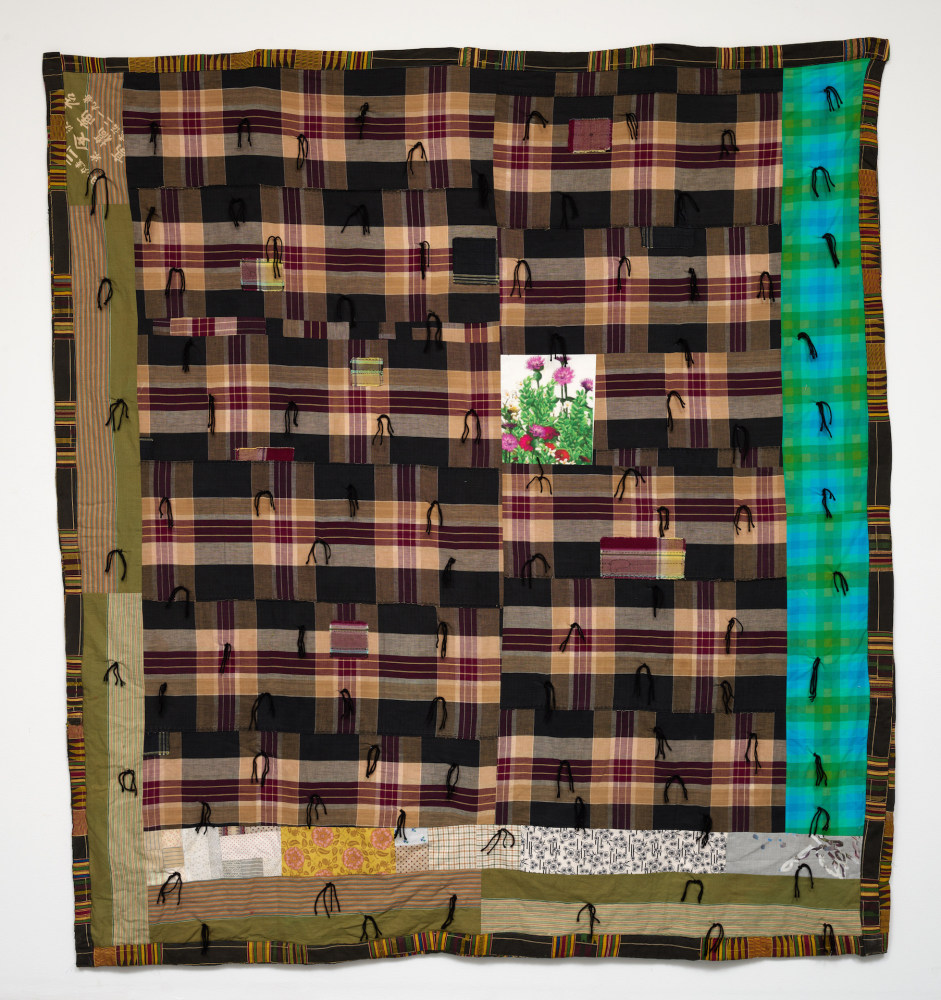 Penny Cortright
Untitled, 2021
African Kente Cloth, Japanese Vintage textiles, cotton
91h x 80w in
231.14h x 203.20w cm
