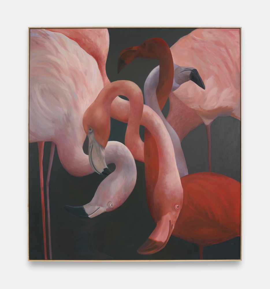 Holly Lowen
Flamingo Abstract, 2024
Oil, acrylic and vinyl on linen
80h x 72w x 1.25d in
203.20h x 182.88w x 3.18d cm