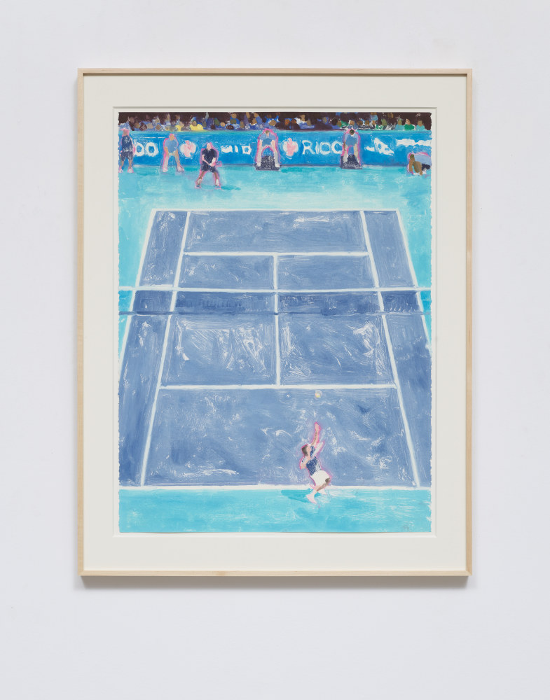 Brian Lotti
Court 4, 2019
Oil paint on Stonehenge paper
30h x 22w in
76.20h x 55.88w cm