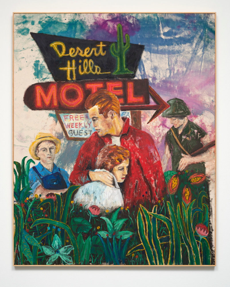 Jordan Sullivan

Desert Hills Motel, 2021

Acrylic on canvas

65h x 52w x 1.25d in
165.10h x 132.08w x 3.18d cm