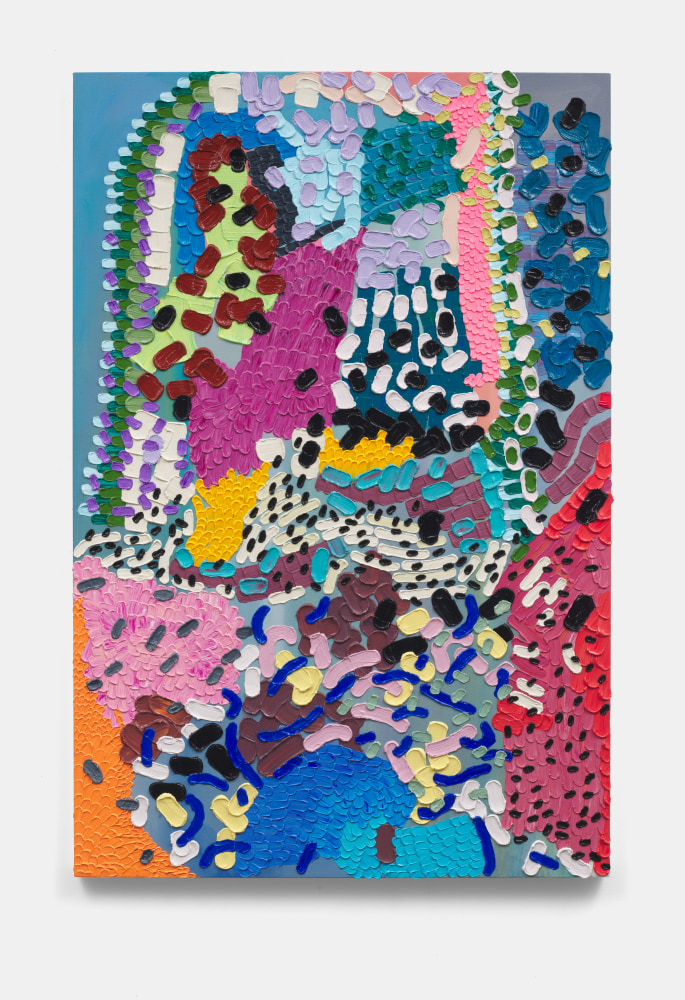 Lily Ram&amp;iacute;rez
La santa, 2022
Acrylic on canvas
60h x 40w x 1.50d in
152.40h x 101.60w x 3.81d cm