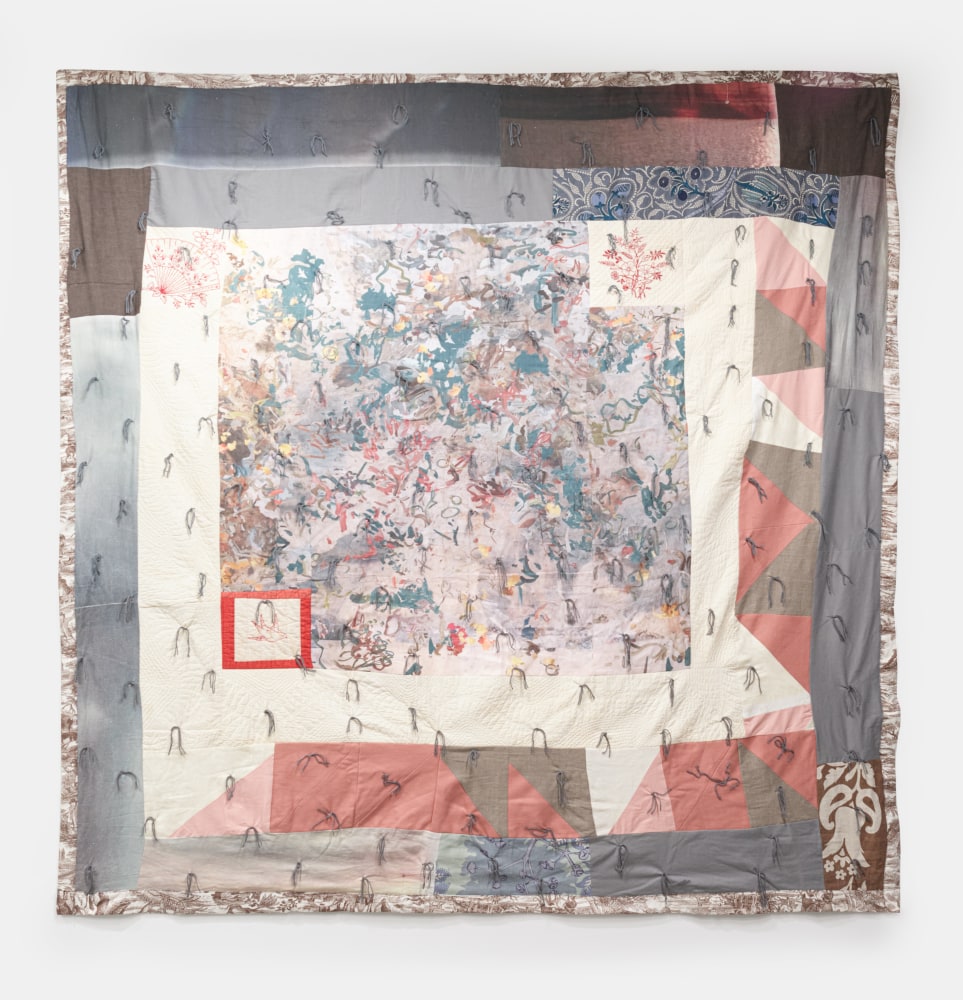 Penny Cortright
Bird, Fan, 2022
Petra Cortright Image on linen, Raoul&amp;rsquo;s linen, cotton, americana embroidered image
85h x 91w in
215.90h x 231.14w cm

&amp;nbsp;