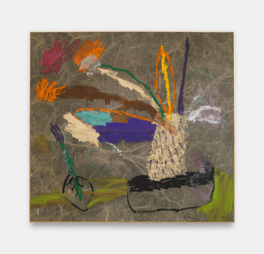 Douglas Knesse
a small vase for lots of beauty, 2024
Oil stick and acrylic painting on truck tarp
69h x 74w x 1.25d in
175.26h x 187.96w x 3.18d cm