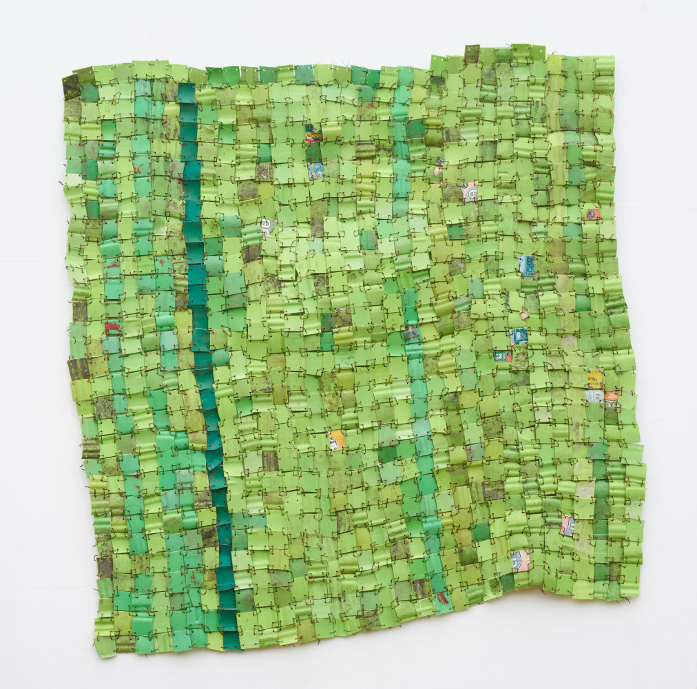 Serge Attukwei Clottey
National treasure, 2020
Plastic and copper wire
60h x 62w in
152.40h x 157.48w cm