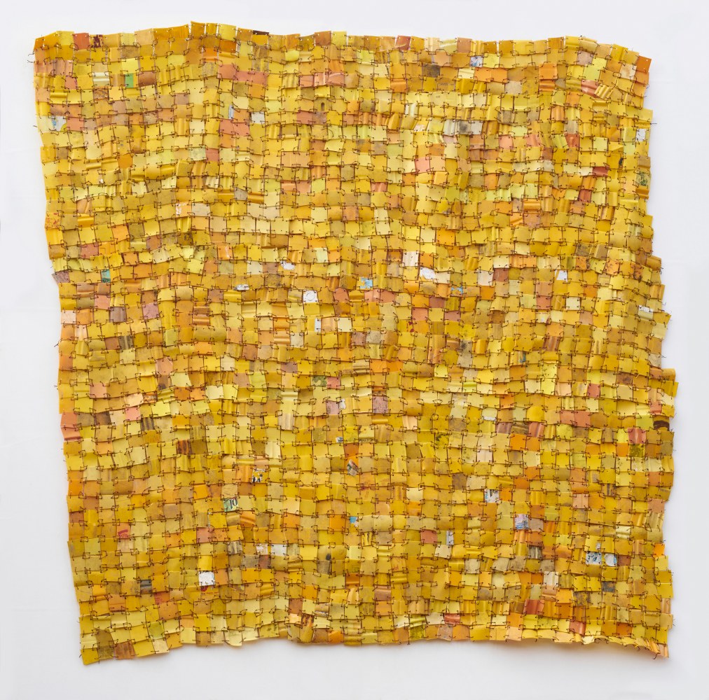 Serge Attukwei Clottey
Enough, 2020
Plastic and copper wire
83h x 82w in
210.82h x 208.28w cm