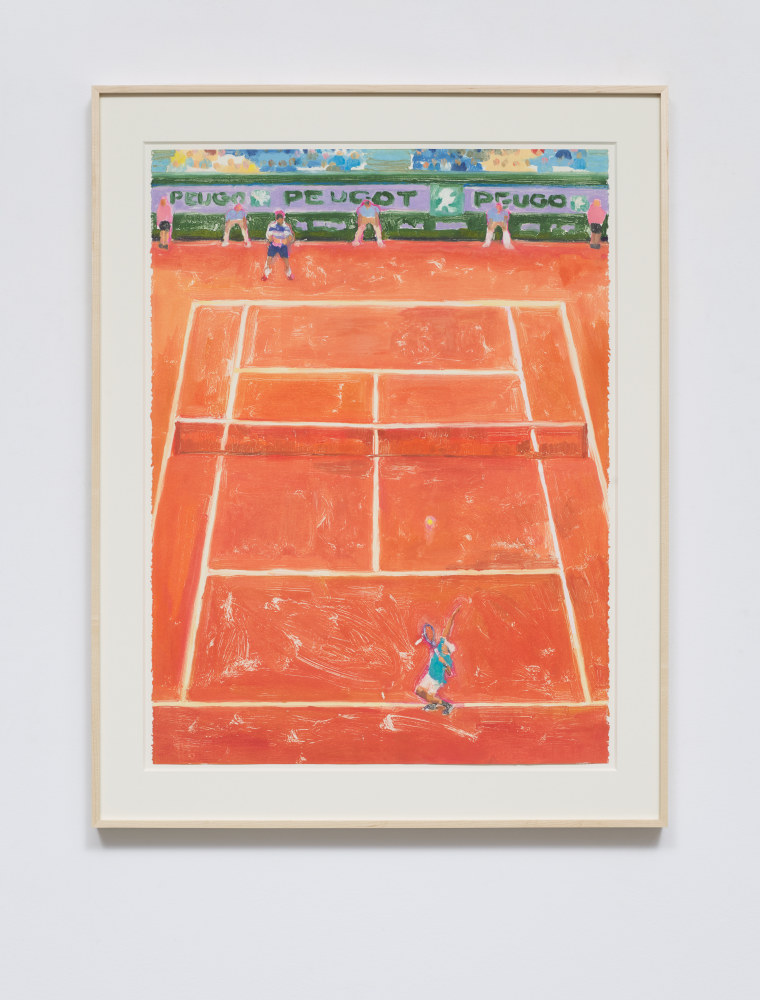 Brian Lotti
Court 3, 2019
Oil paint on Stonehenge paper
30h x 22w in
76.20h x 55.88w cm