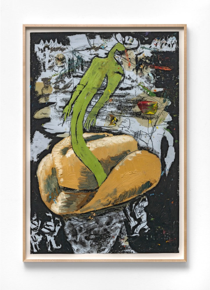 Ken Taylor Reynaga
Self war, 2020
Oil on paper
30h x 20w in
76.20h x 50.80w cm