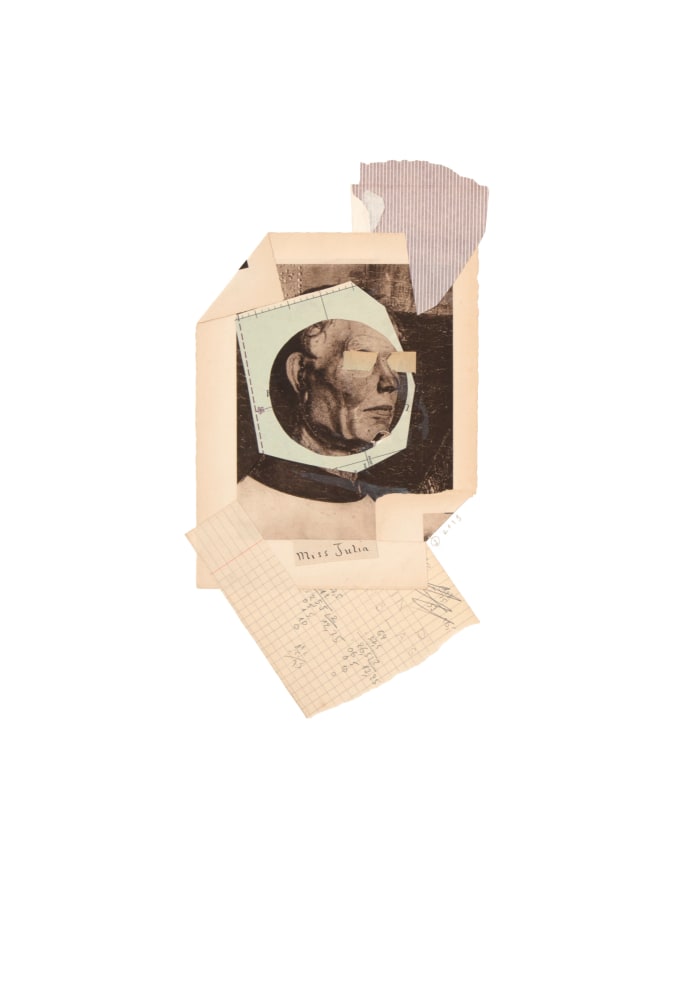 Jerry Jeanmard Untitled, 2013 collage on paper 22" x 15" JJ 126 Moody Gallery